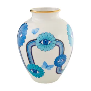 Floral Eye Porcelain Urn | Jonathan Adler Druggist Vase,Glass Vase