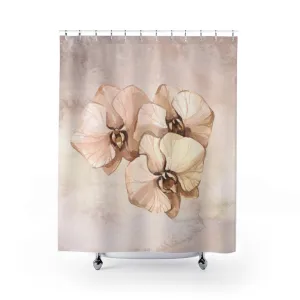 Floral Shower Curtain | Vintage Orchids Lighting,Home Lighting