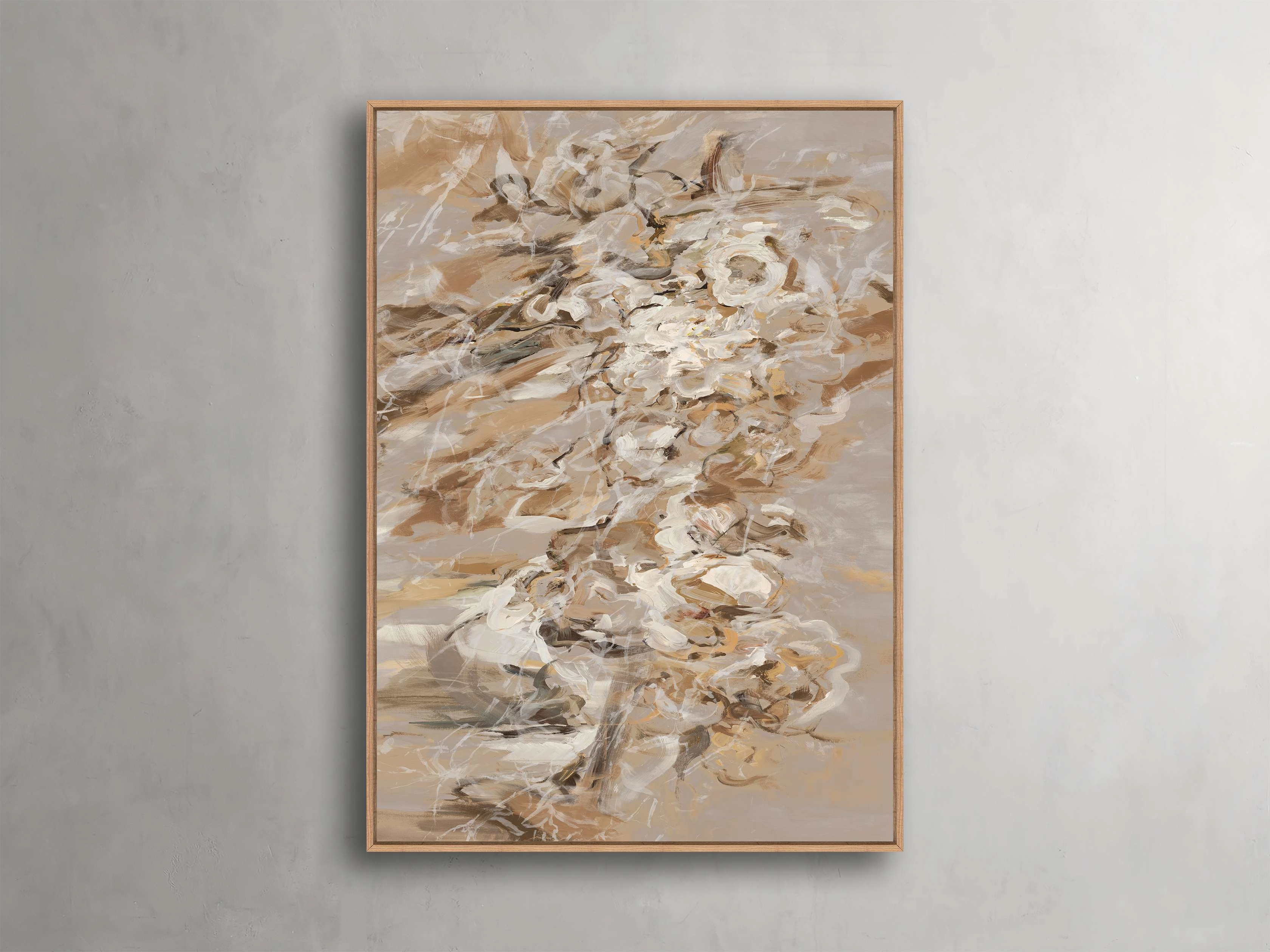 Floral Drift Framed Print Wall Art,canvas wall art set