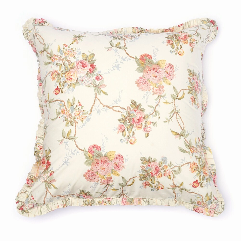 Floral Vines Euro Shams (Set of 2) pillowcases,cotton pillow covers,bed linen
