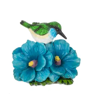 Flower of the Month July Larkspur Figurine 5.25" Decorative Mirror,Home Decor Mirror