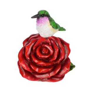 Flower of the Month June Rose Figurine 5.25" Decorative Mirror,Home Decor Mirror