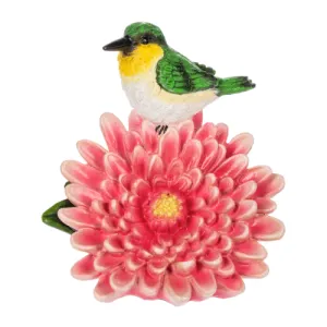 Flower of the Month November Chrysanthemum Figurine 5.25" Decorative Mirror,Home Decor Mirror