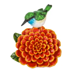 Flower of the Month October Marigold Figurine 5.25" Decorative Mirror,Home Decor Mirror