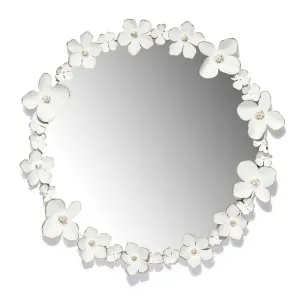 Flowers in the Round Hand Crafted Wall Mirror Cutting Board,Kitchen Board