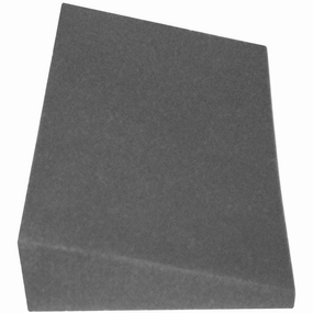 Foam Stress Relief Wedge 18" x 12" x 1"- 4" Rise - Sciatica Nerve Medical Cushion - Specialty Medical Pillow, Grey pillows,bed pillow,sleeping cushion