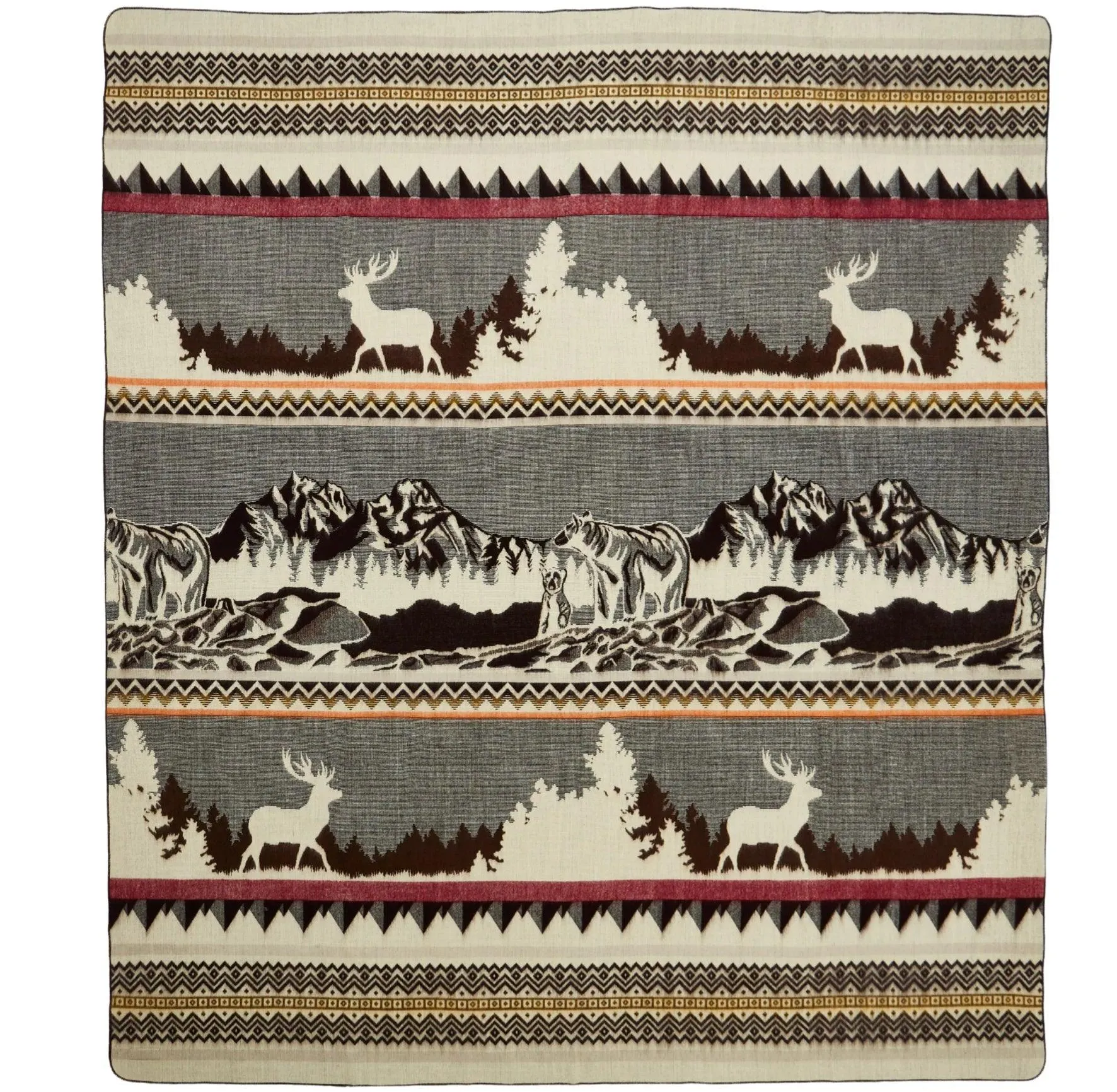 Forest Scenes Handwoven Blanket