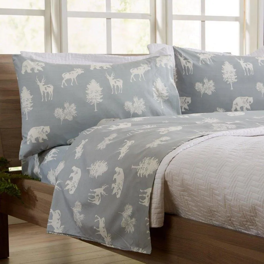Forest Wildlife Microfiber Sheets LG