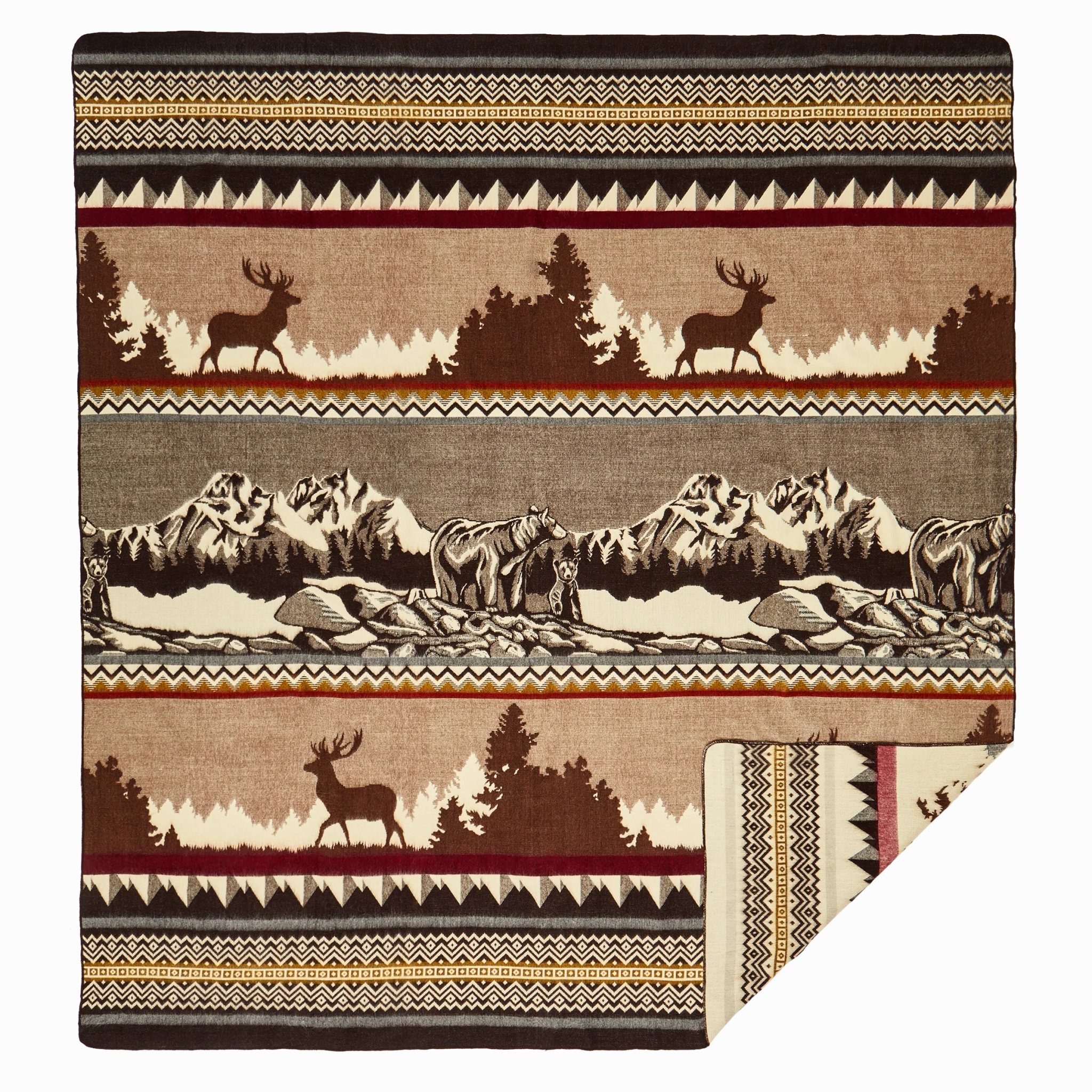 Forest Scenes Handwoven Blanket