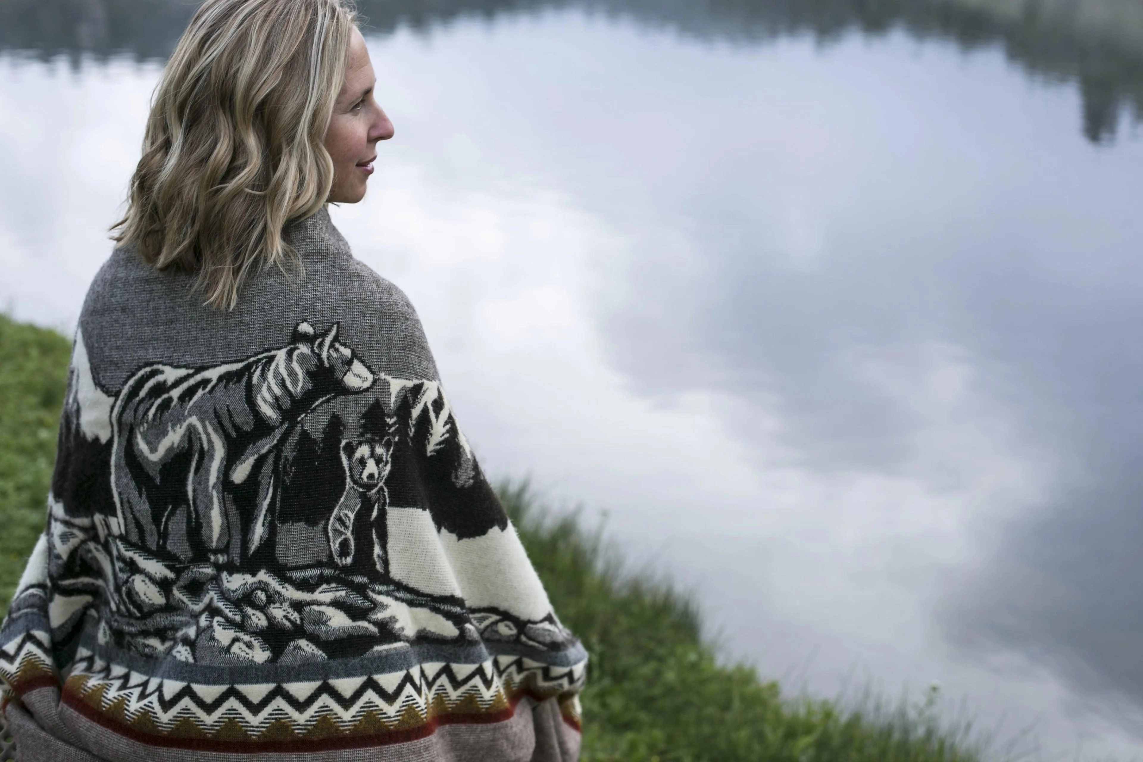 Forest Scenes Handwoven Blanket