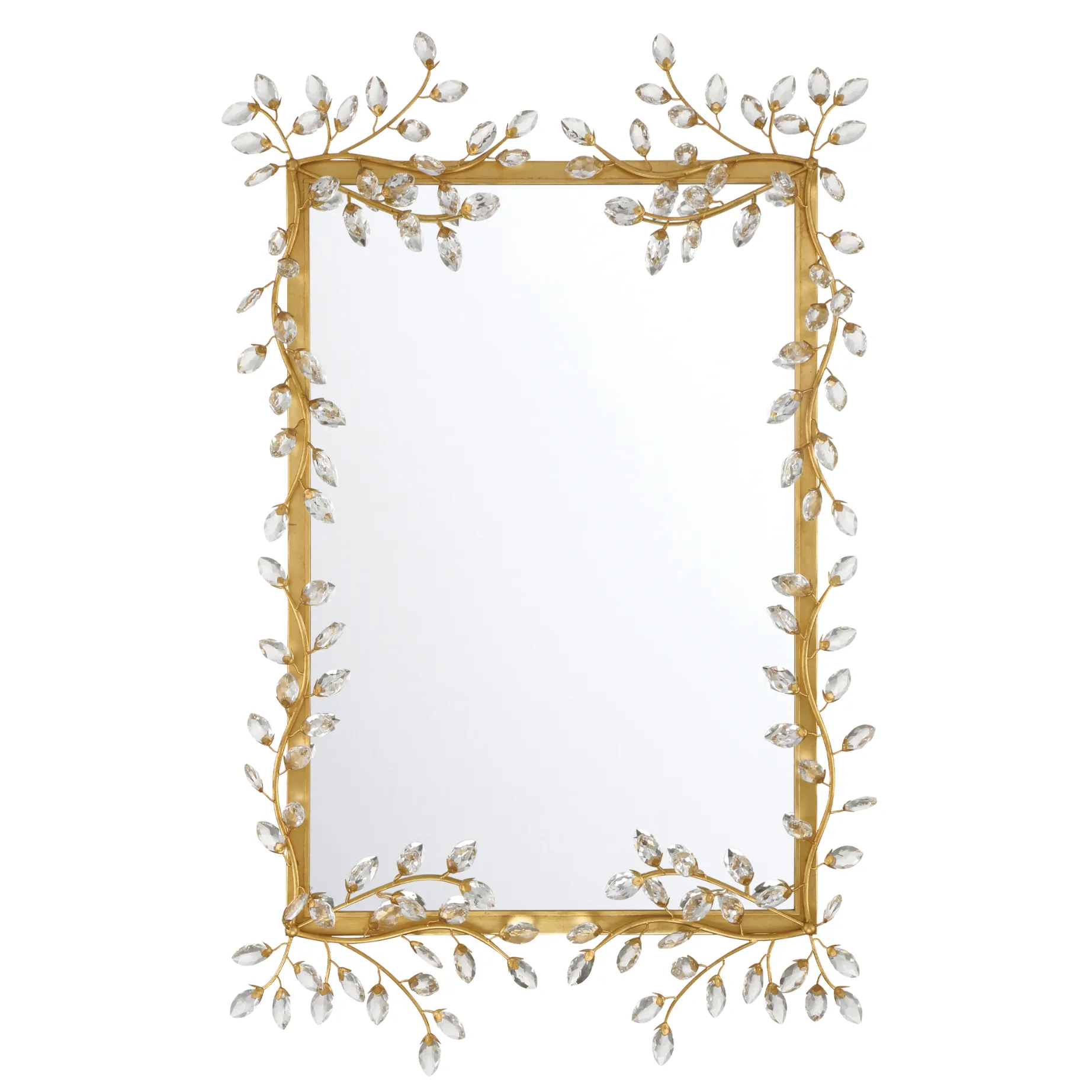 Forget-Me-Not Gold Rectangular Mirror Cutting Board,Kitchen Board