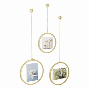 Fotochain Circular Photo Display (Set of 3) Photo Displays,photo frame collage wall