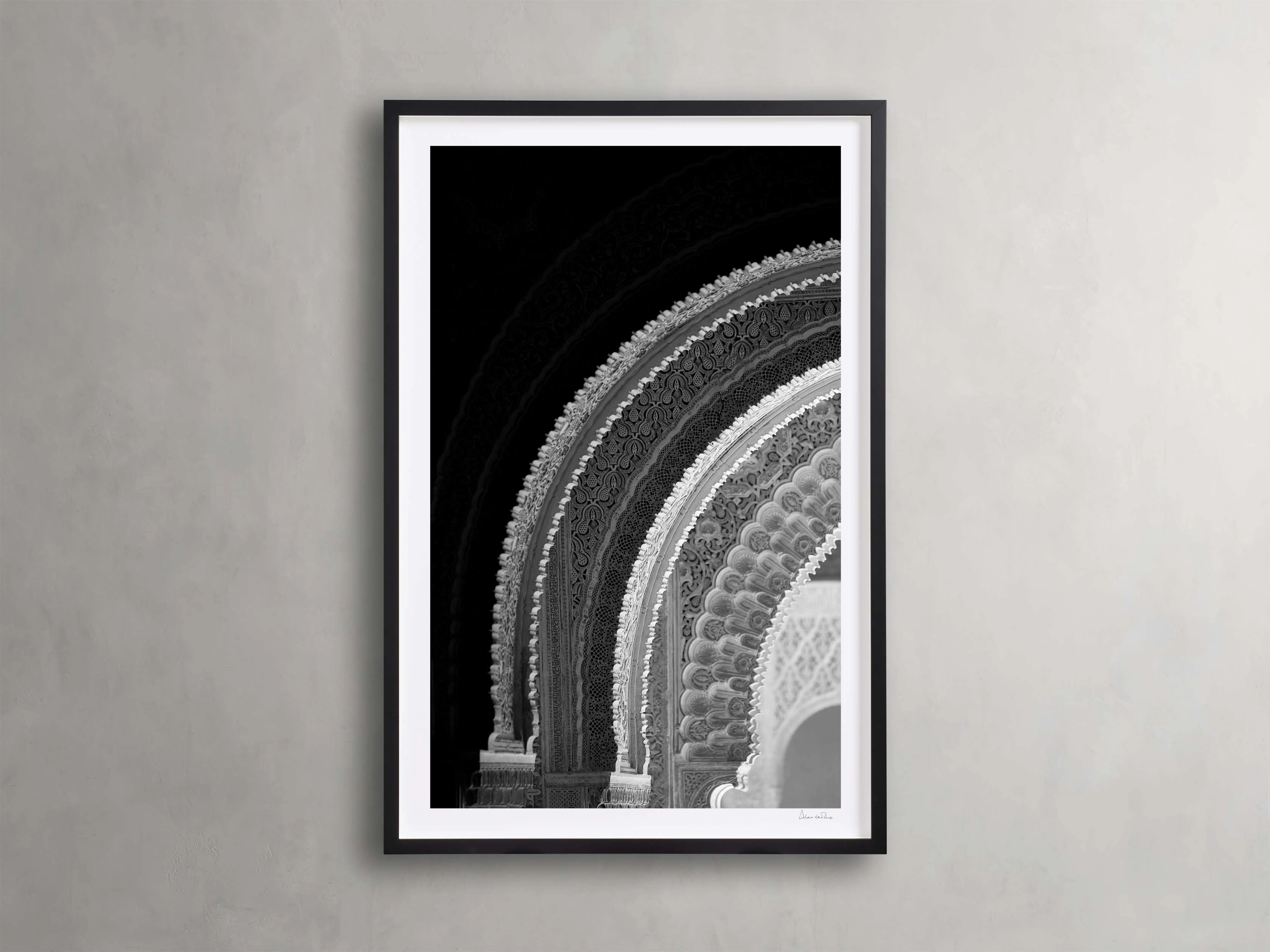 Fragments of Alhambra Framed Print Wall Art,canvas wall art set