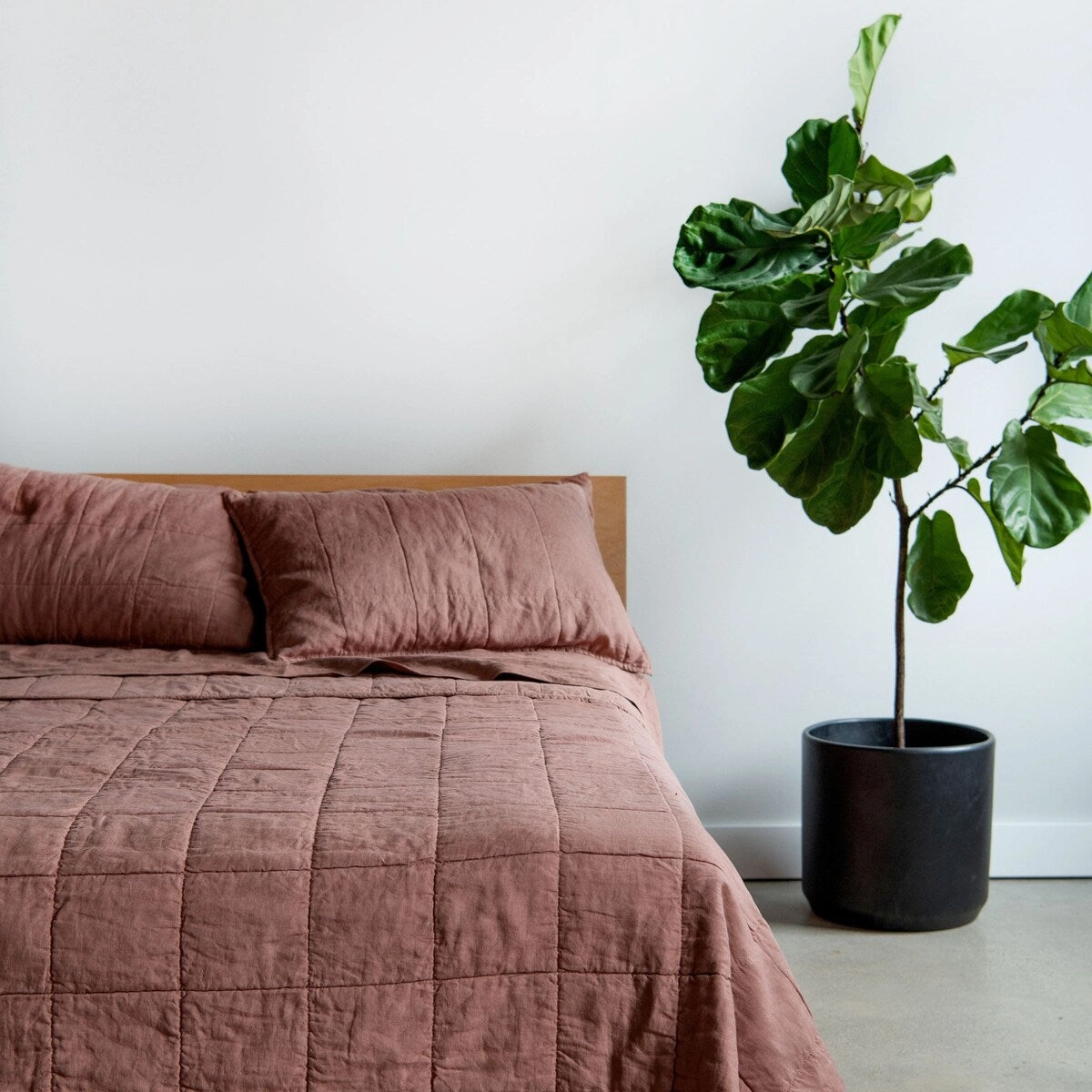 French Linen Quilted Sham Set by BOKSER HOME