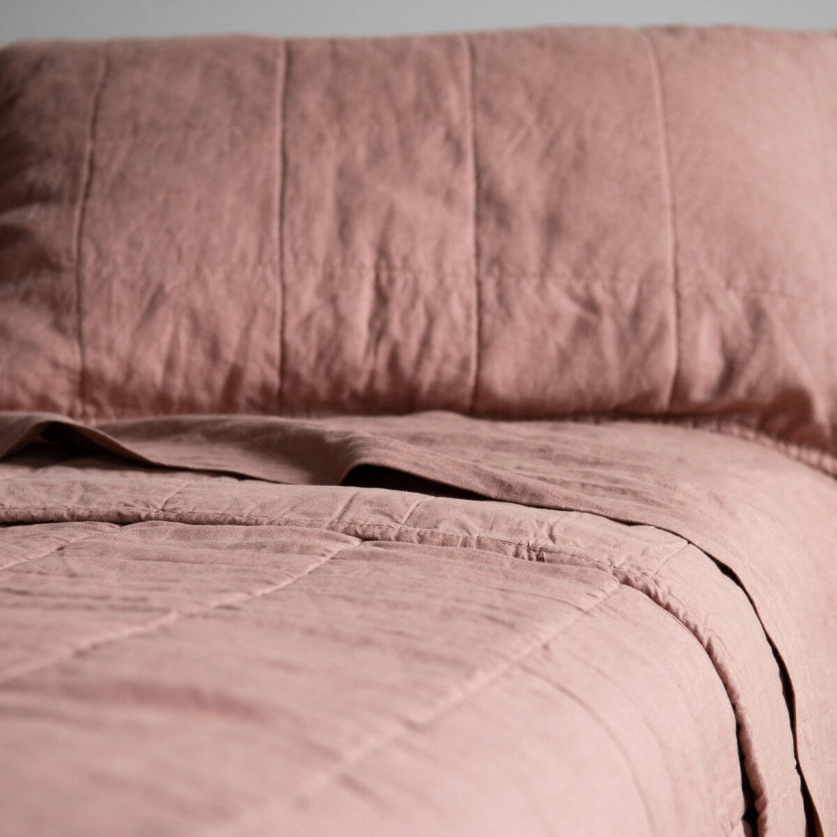 French Linen Quilted Sham Set by BOKSER HOME