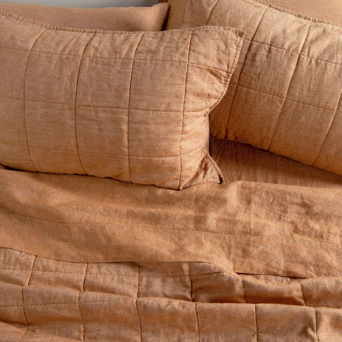 French Linen Quilted Sham Set by BOKSER HOME