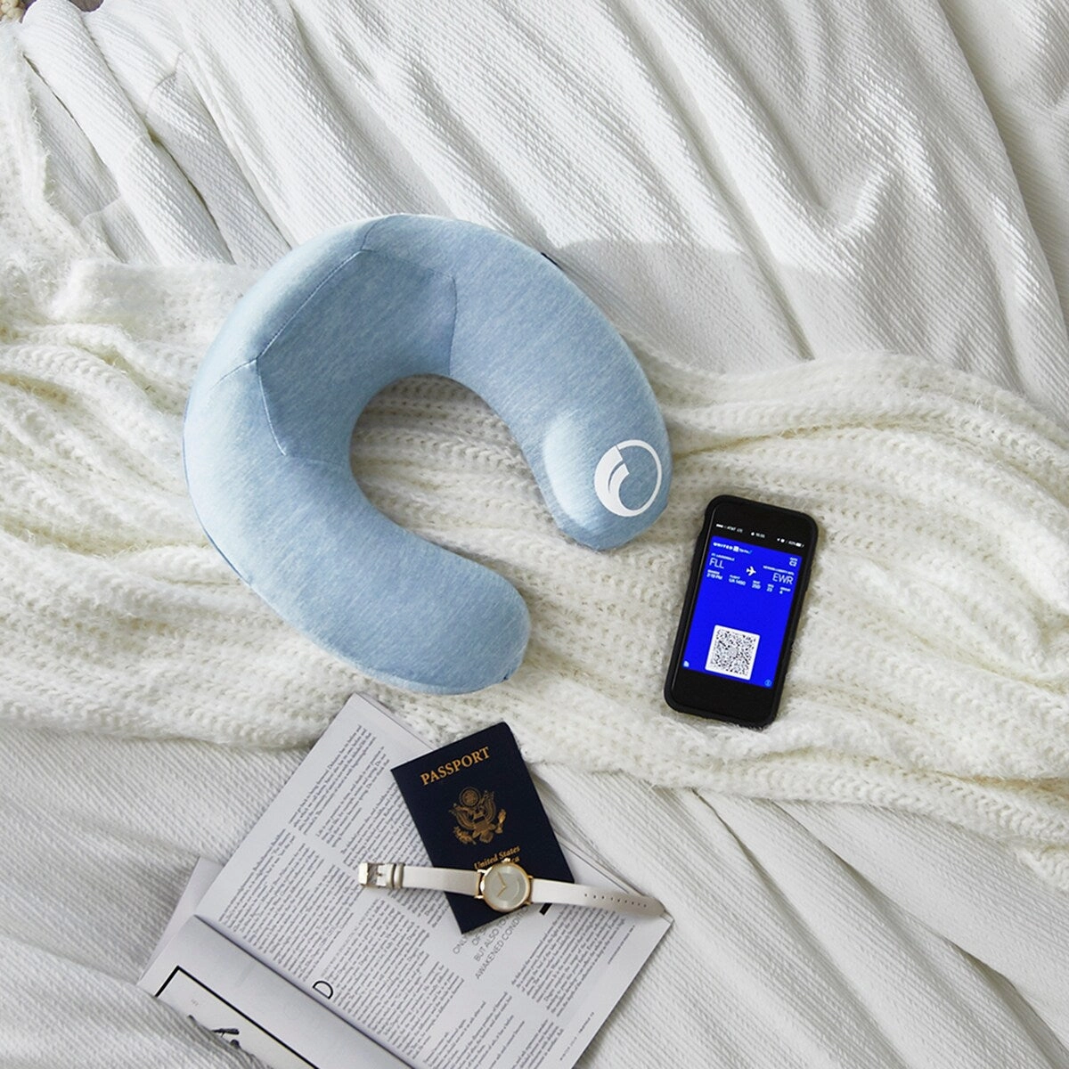 FreshFoam Washable Memory Foam Travel Pillow