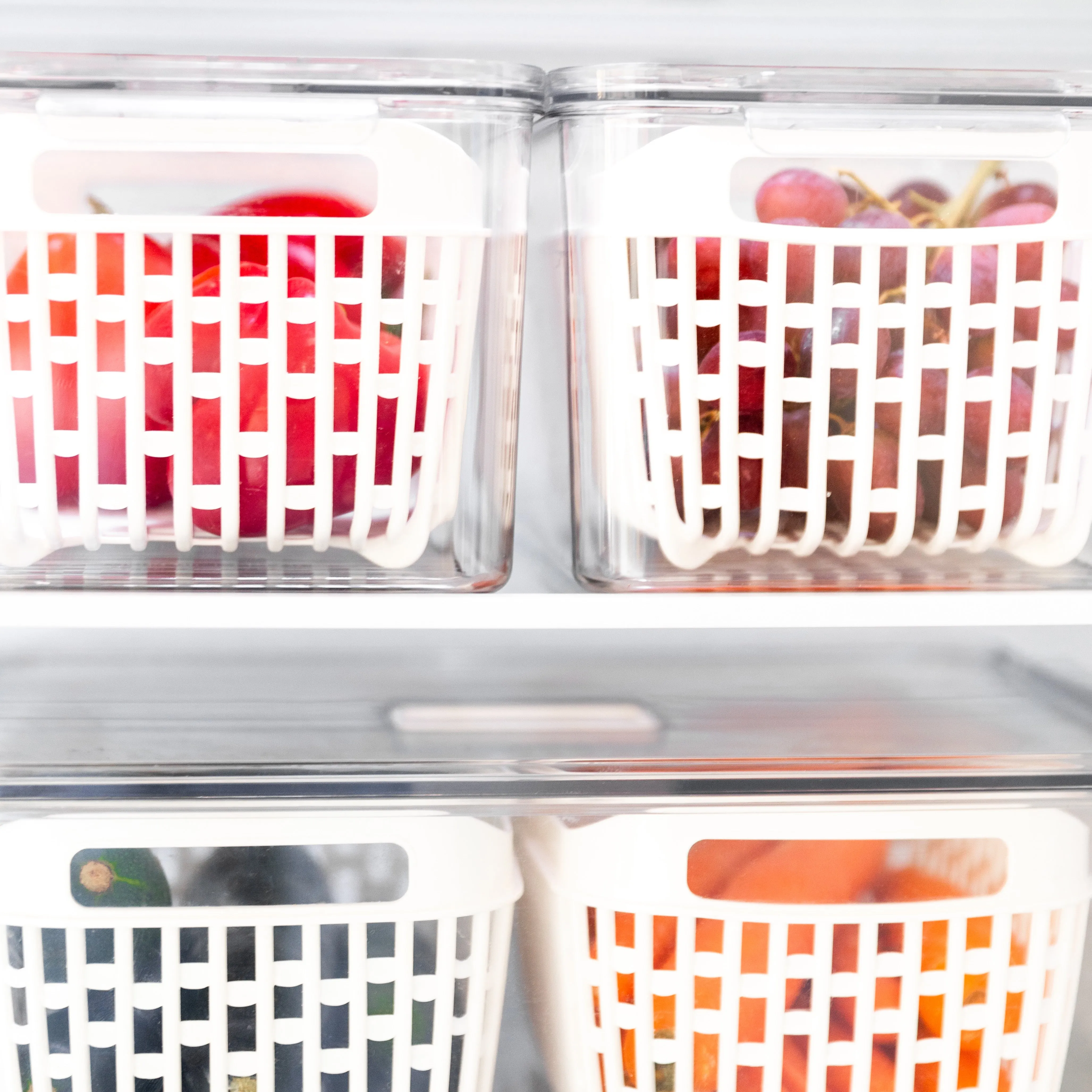 Fridge Storage Container with Basket Pack