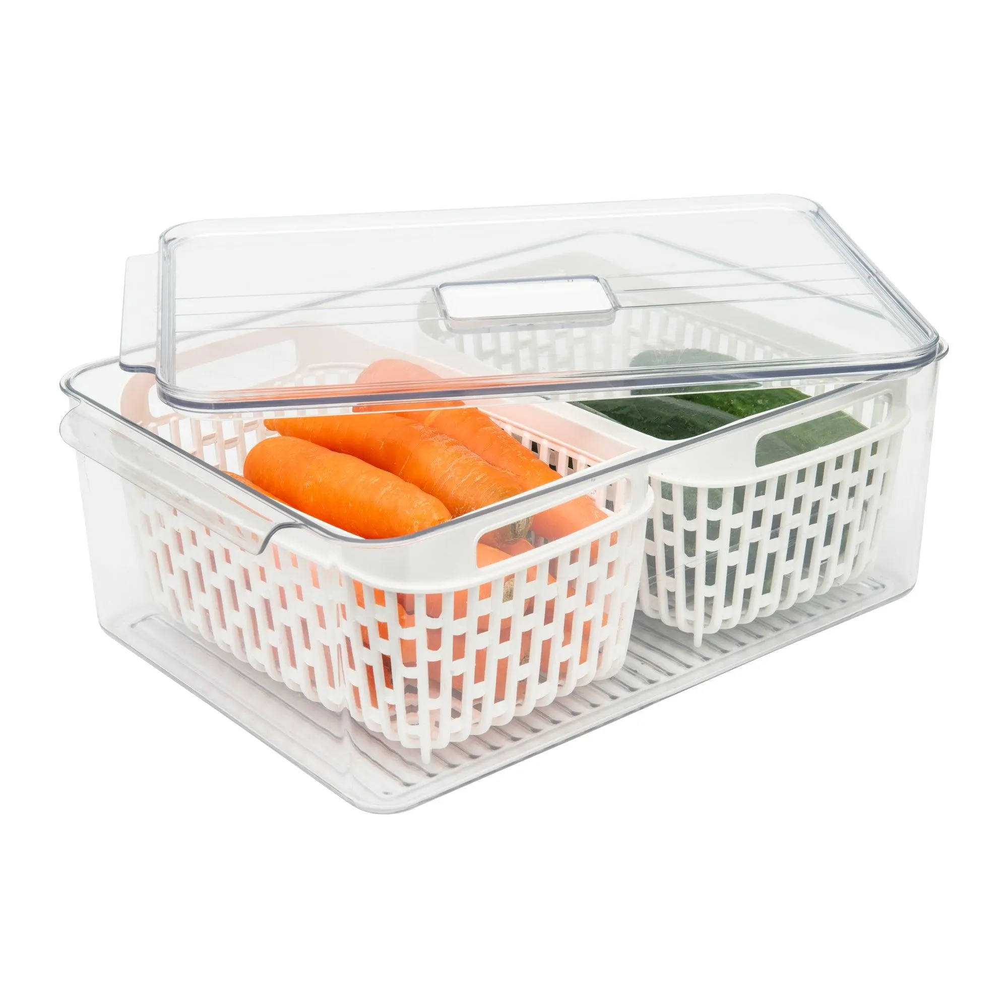 Fridge Storage Container with Basket Pack