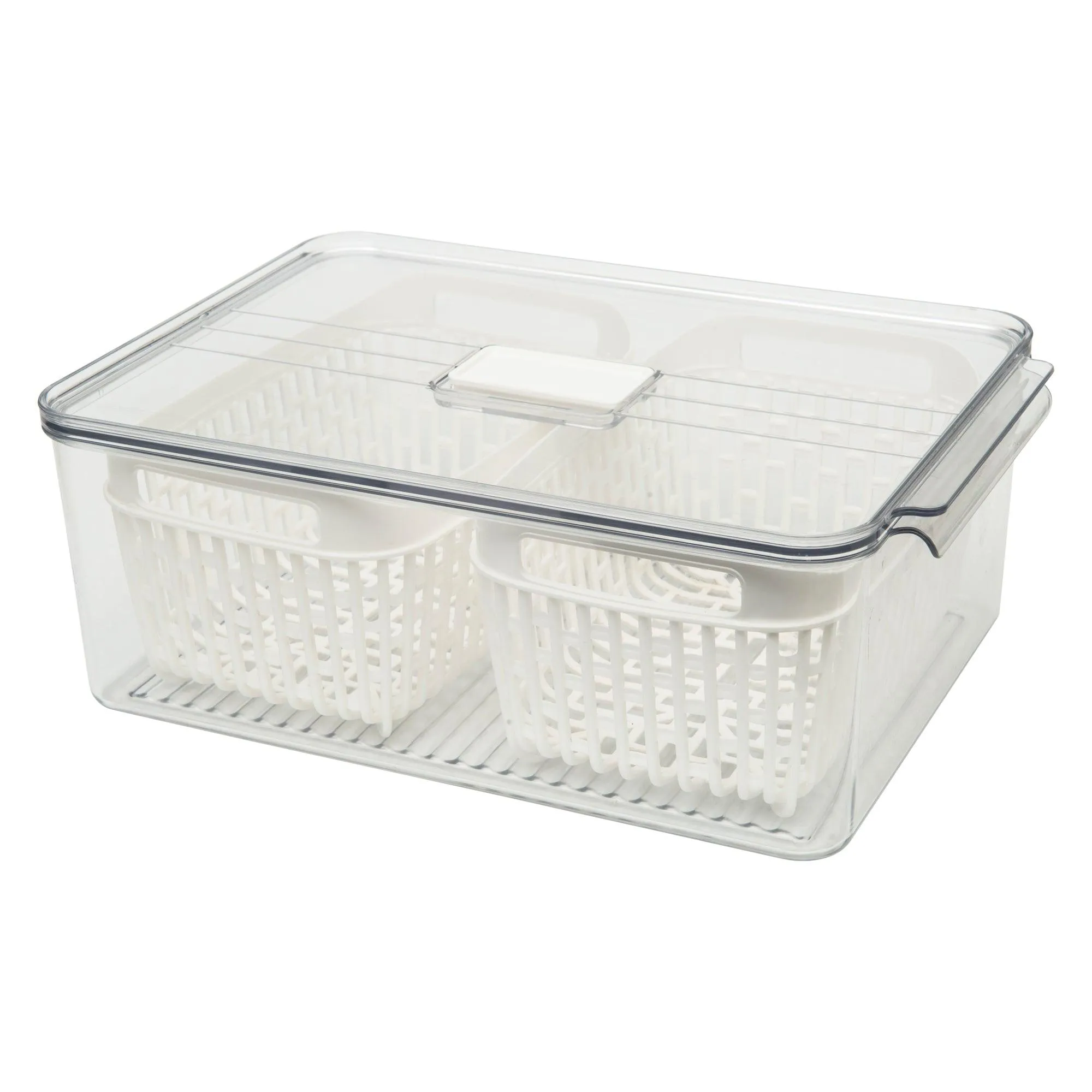 Fridge Storage Container with Basket Pack