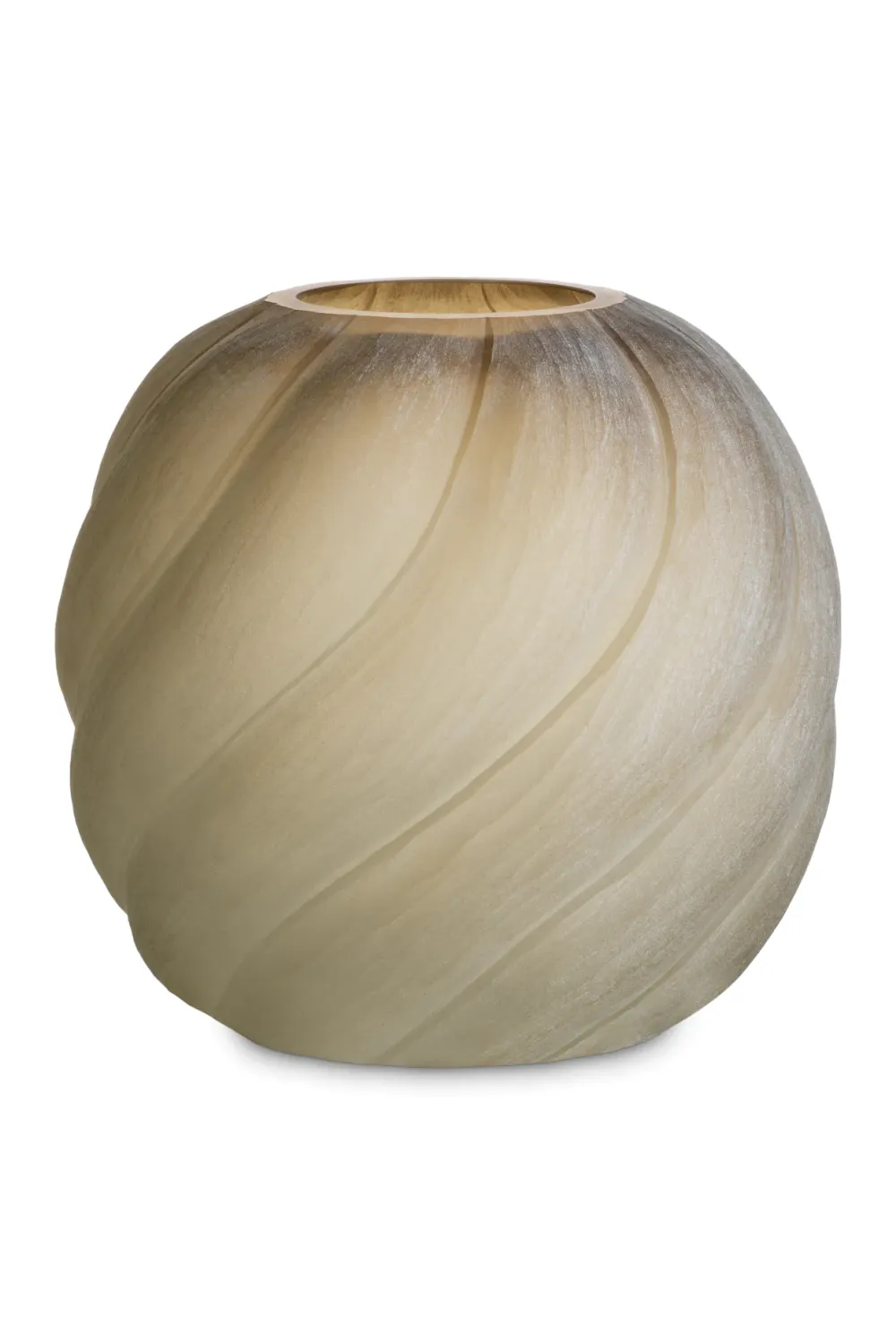 Frosted Light Brown Vase | Eichholtz Sicilia