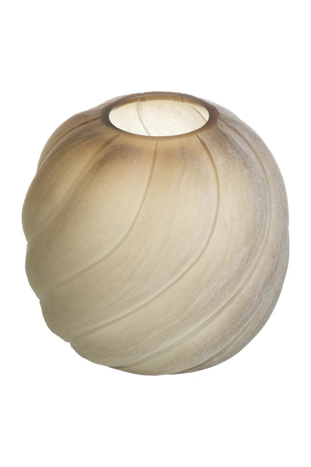 Frosted Light Brown Vase | Eichholtz Sicilia