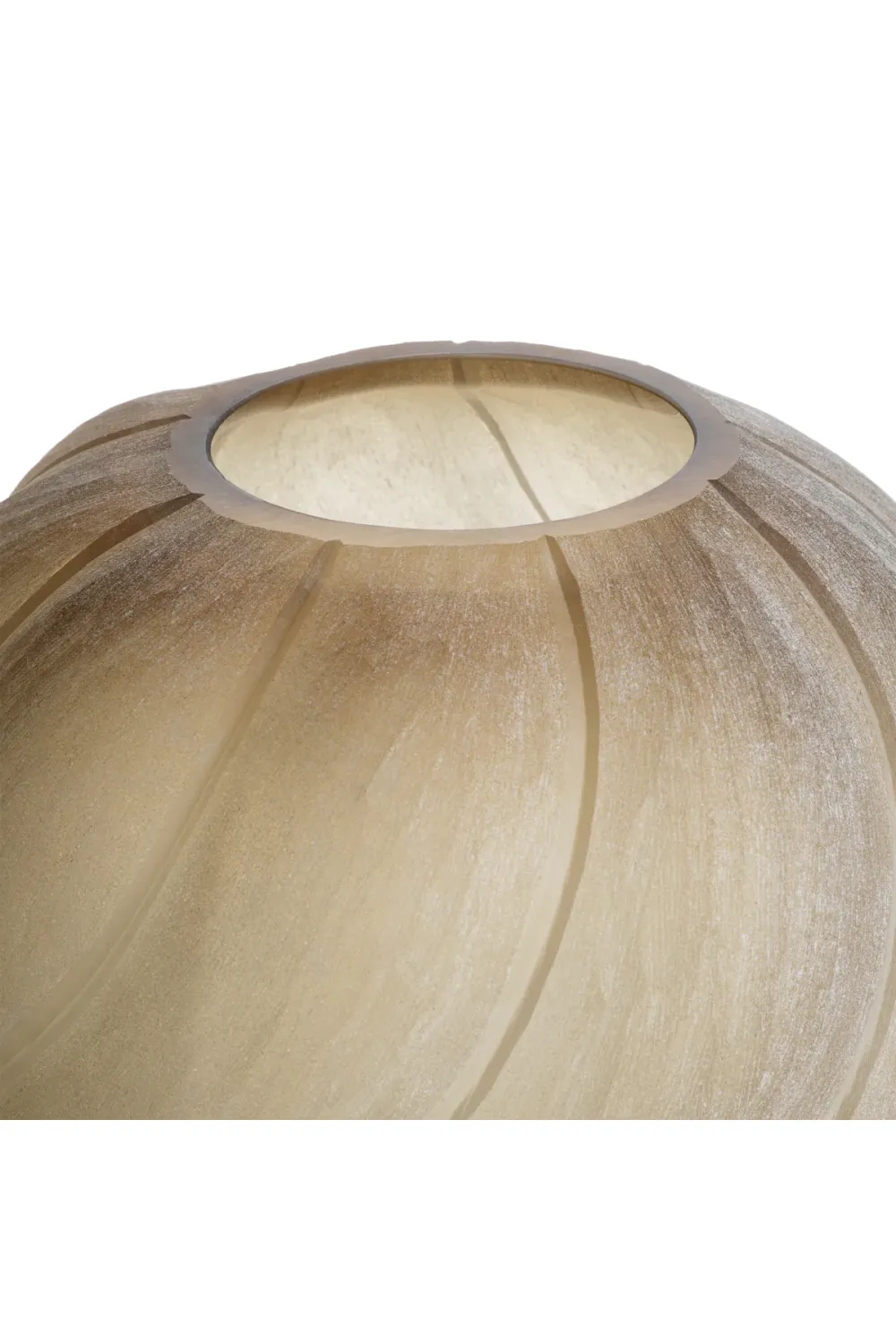 Frosted Light Brown Vase | Eichholtz Sicilia