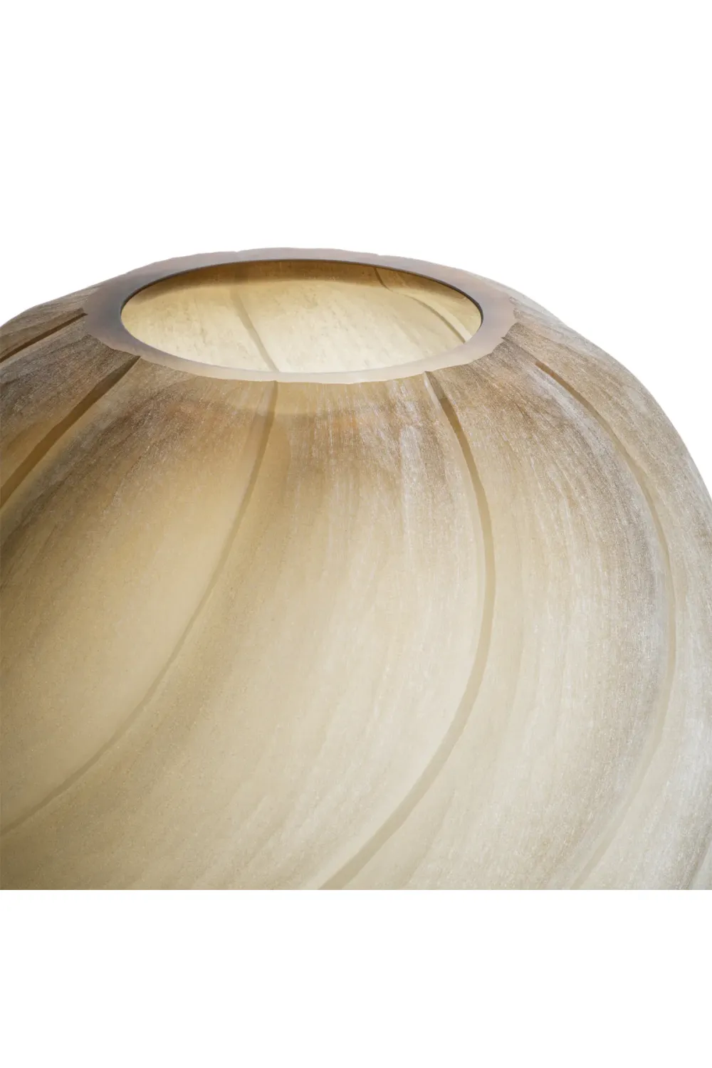 Frosted Light Brown Vase | Eichholtz Sicilia