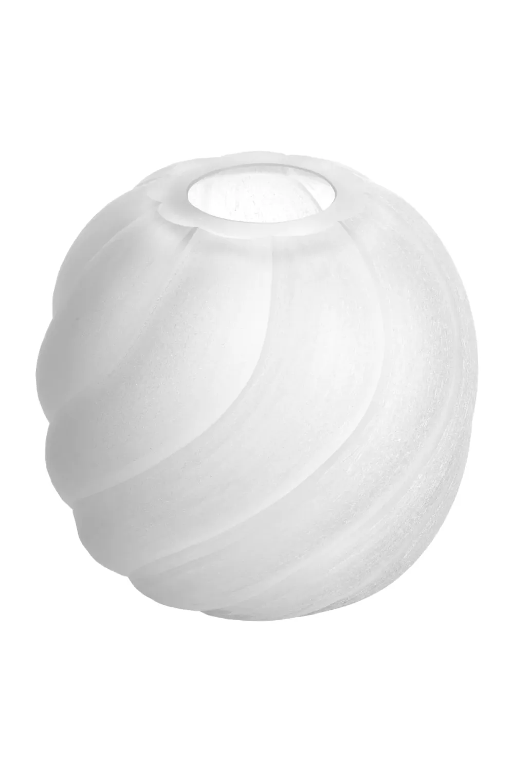 Frosted White Vase | Eichholtz Sicilia Vase,Glass Vase