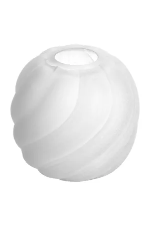 Frosted White Vase | Eichholtz Sicilia Vase,Glass Vase
