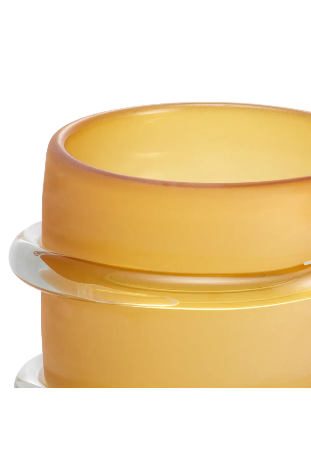 Frosted Yellow Glass Vase | Eichholtz Eliano