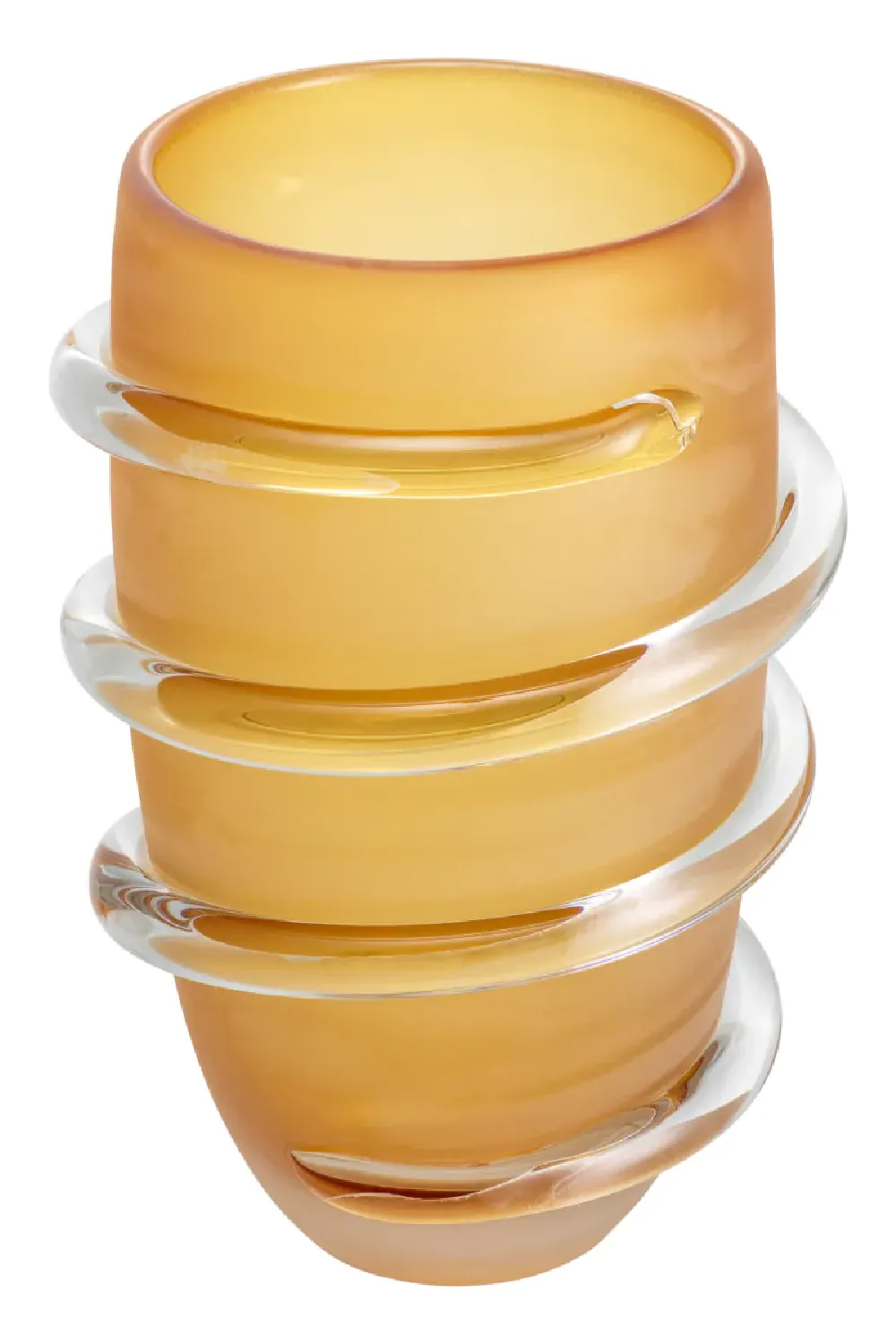 Frosted Yellow Glass Vase | Eichholtz Eliano
