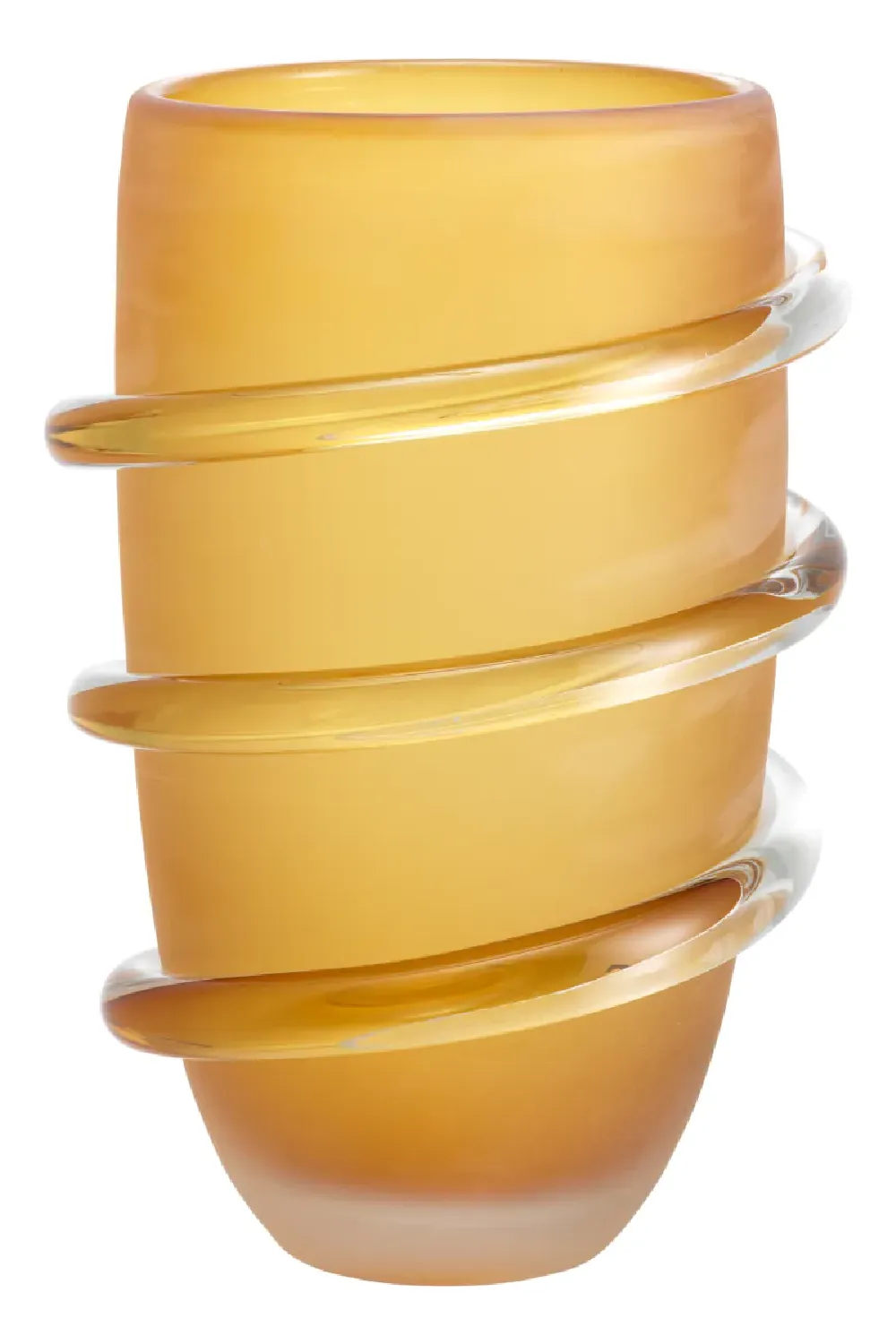 Frosted Yellow Glass Vase | Eichholtz Eliano