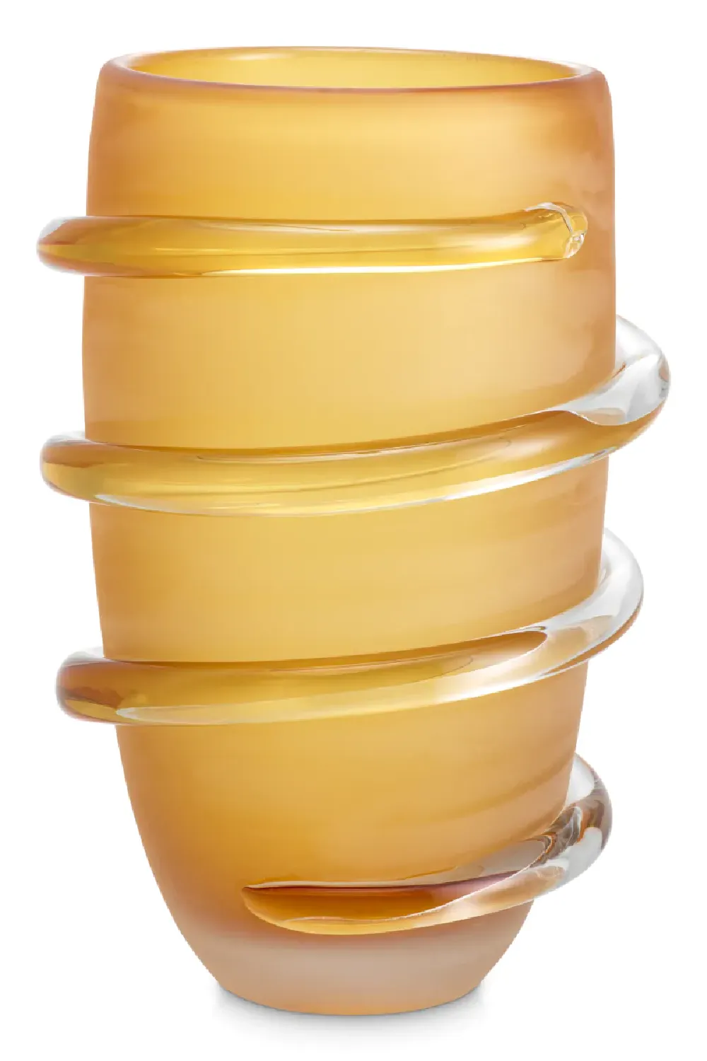 Frosted Yellow Glass Vase | Eichholtz Eliano