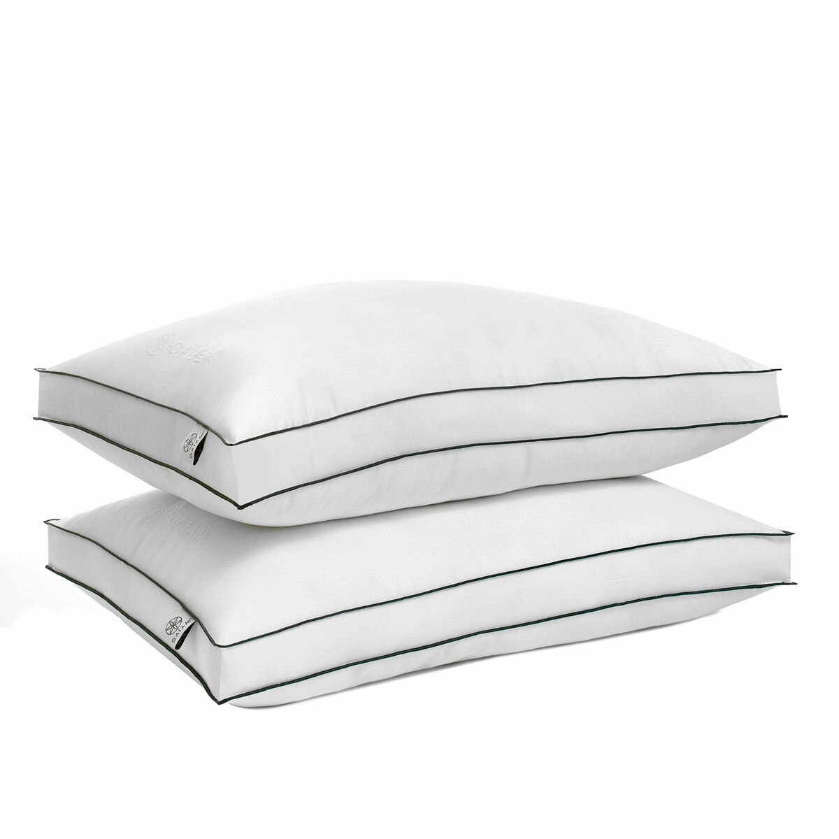 Gaiam Relax Cotton Gel Down Alternative Pillow Twin Pack pillows,bed pillow,sleeping cushion