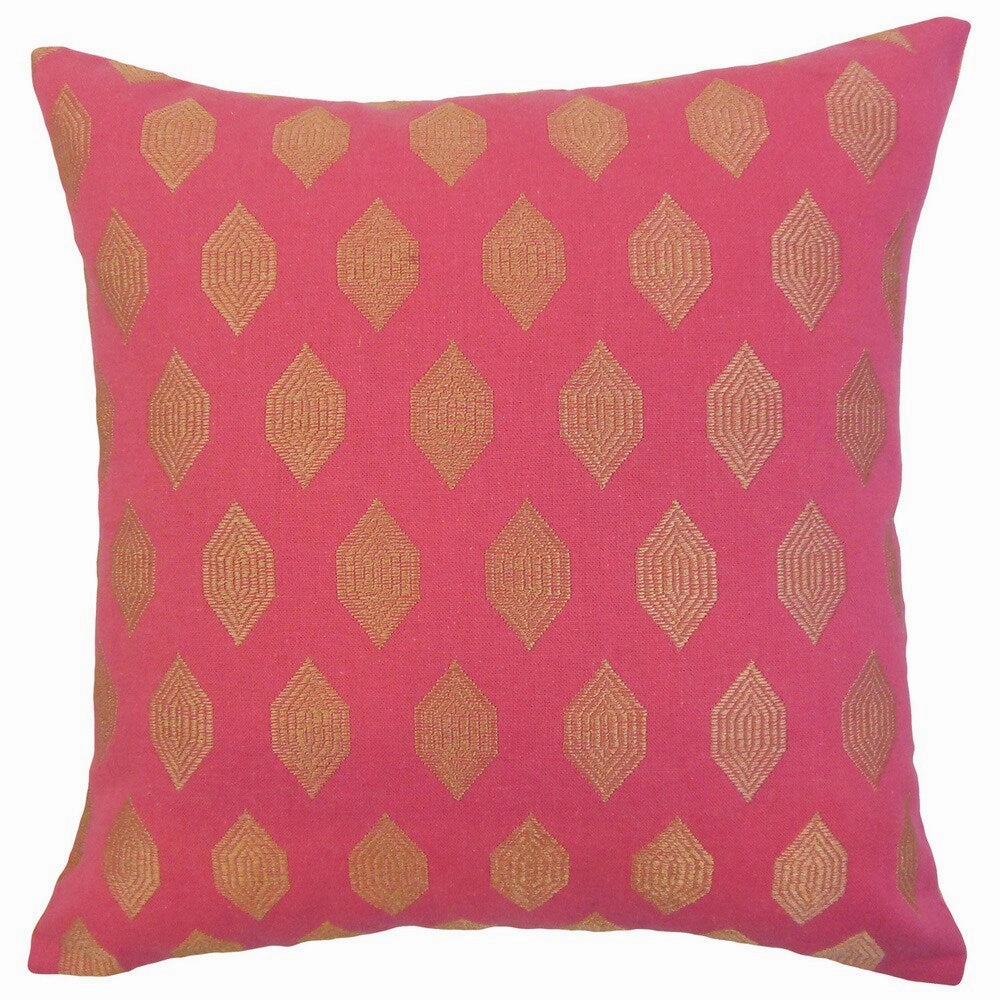 Gal Geometric Euro Sham Magenta pillowcases,cotton pillow covers,bed linen