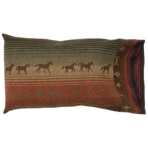 Galloping Trails Pillow Shams exotic cowhide rug, leather rug