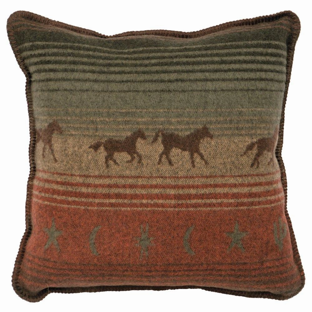 Galloping Trails Scarf & Pillow Set