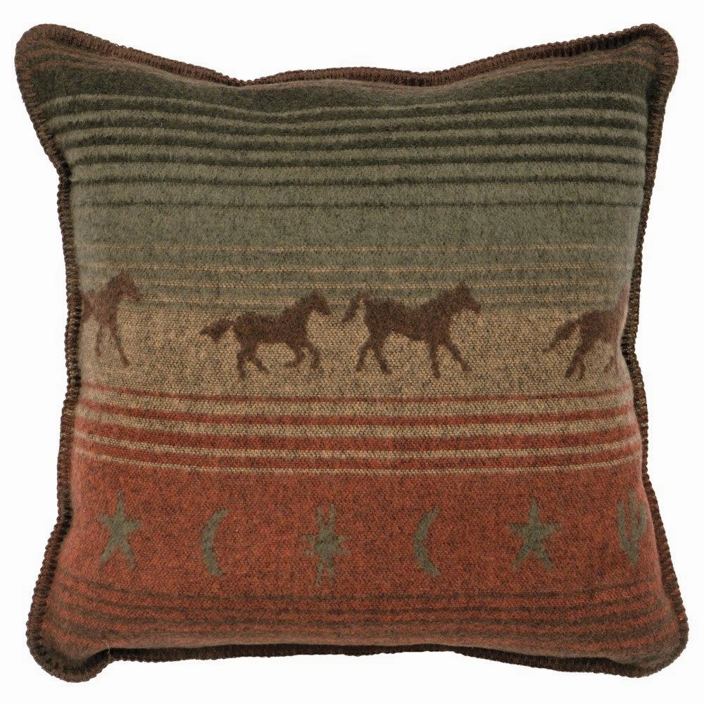 Galloping Trails Throw Pillow storage cart, utility cart