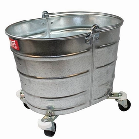 Galvanized Steel 26 Qt Oval Bucket and Wringer with 2" Casters floor care,floor cleaner,floor mop