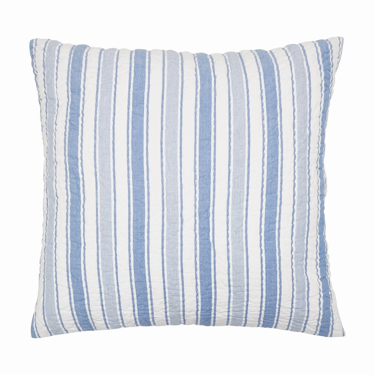 Garrett Euro Sham Blue & White Striped pillowcases,cotton pillow covers,bed linen
