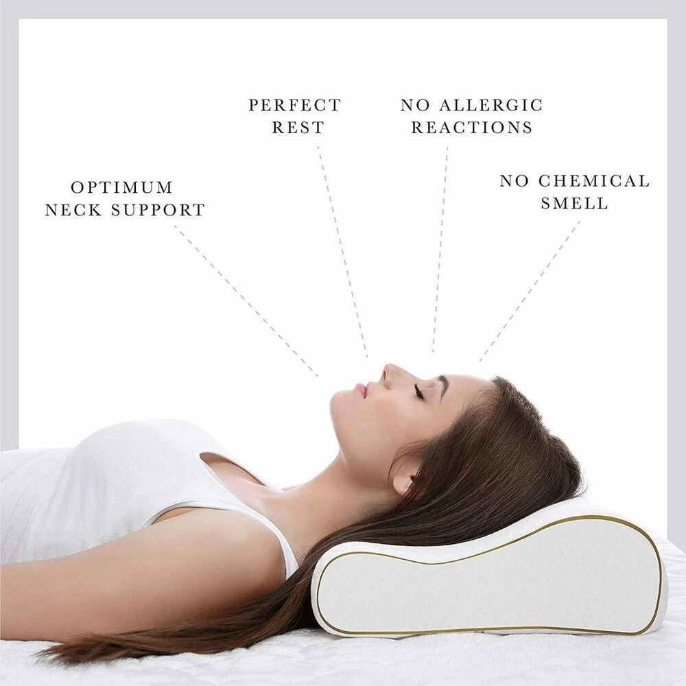 Gel coated contour memory foam pillow