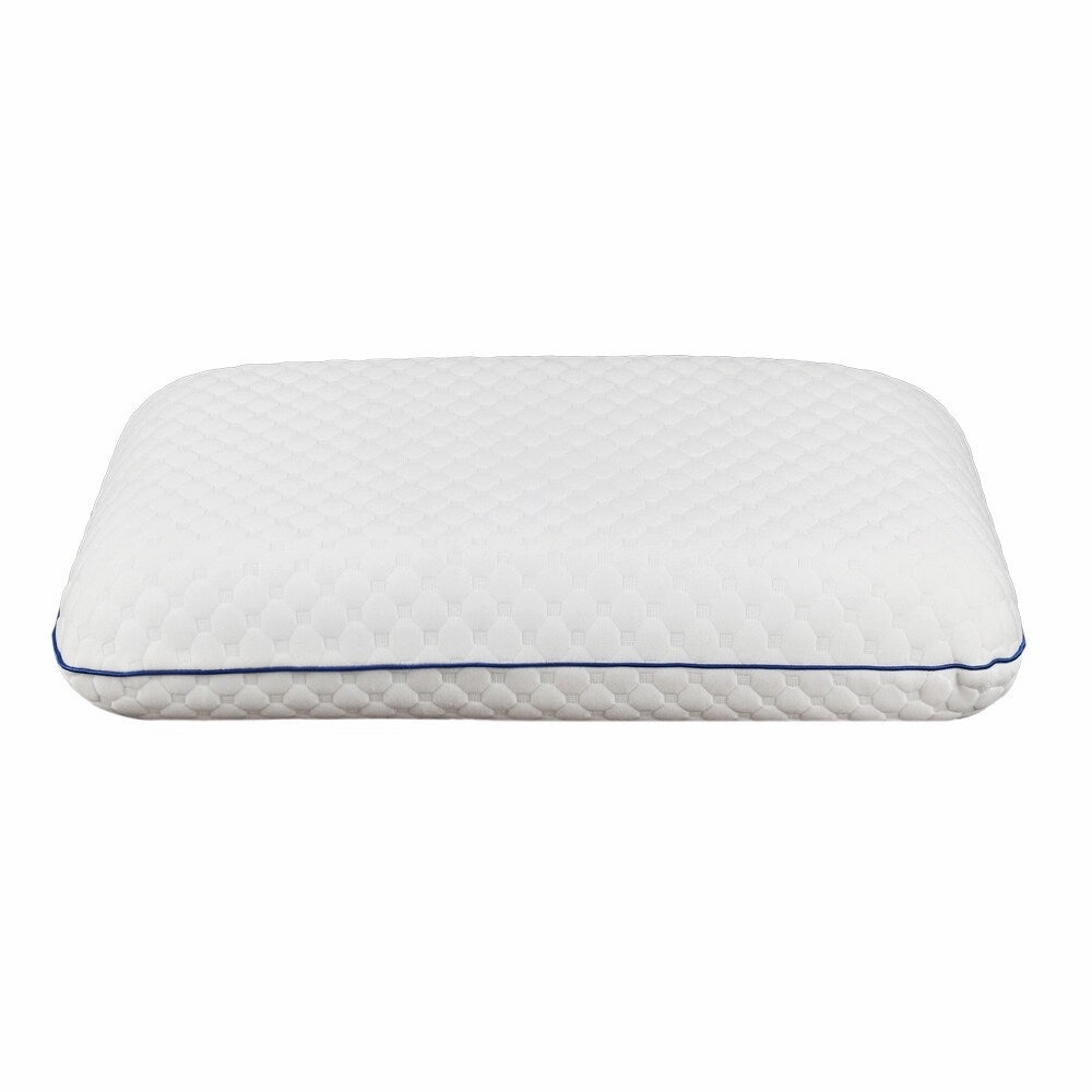 Gel Memory Foam Punching Bread Pillow - White