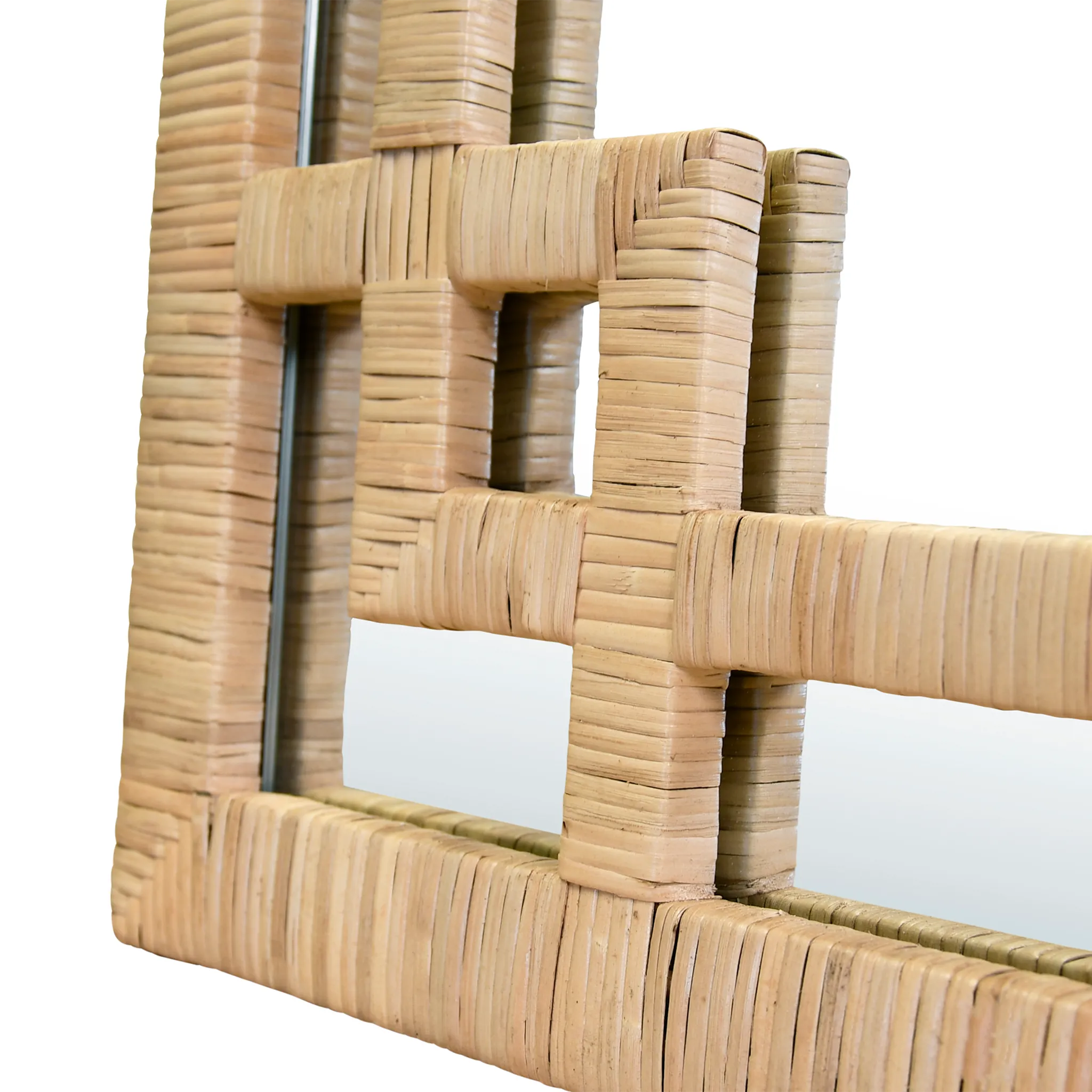 Geneva Greek Key Design Mirror - Available in Two Finishes