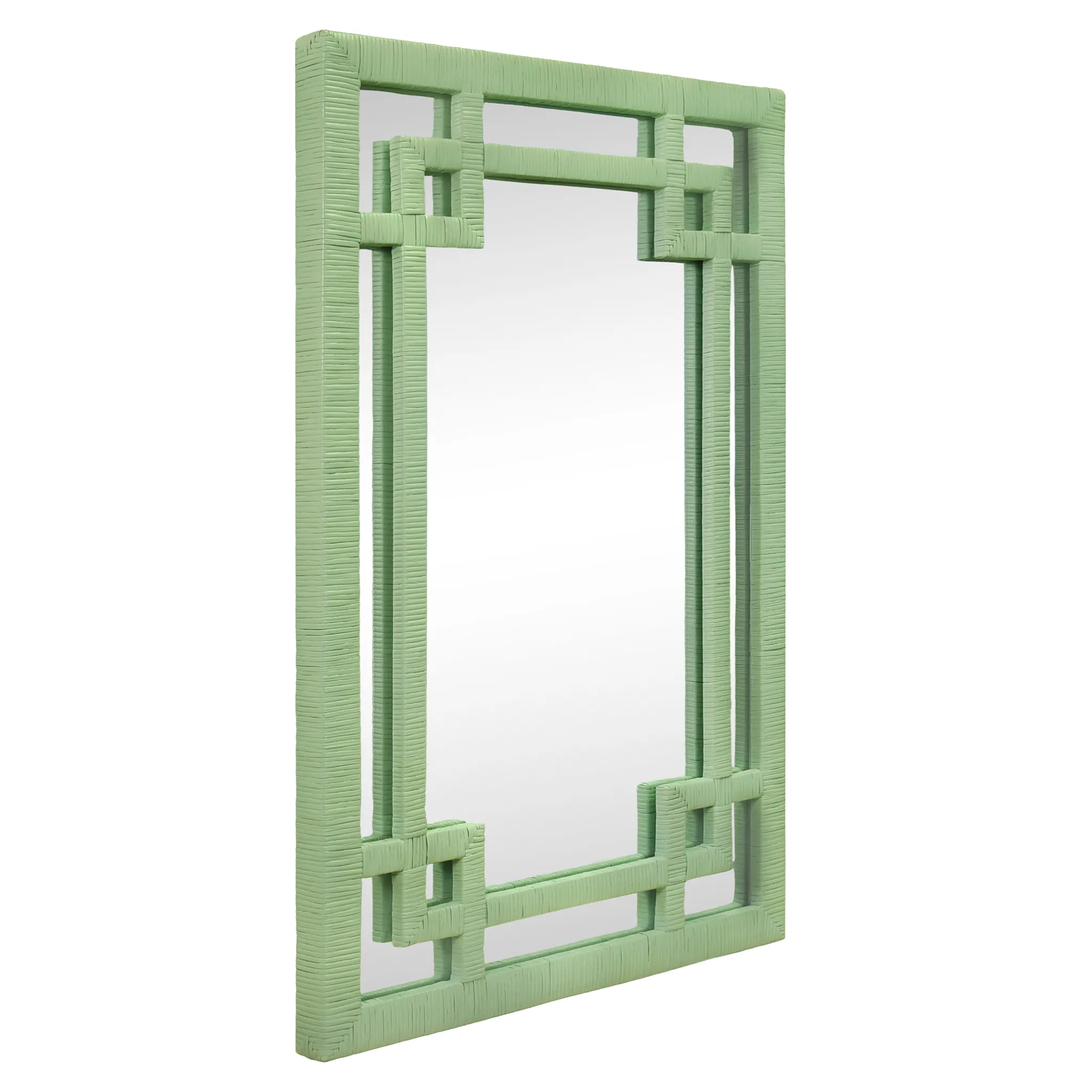 Geneva Greek Key Design Mirror - Available in Two Finishes