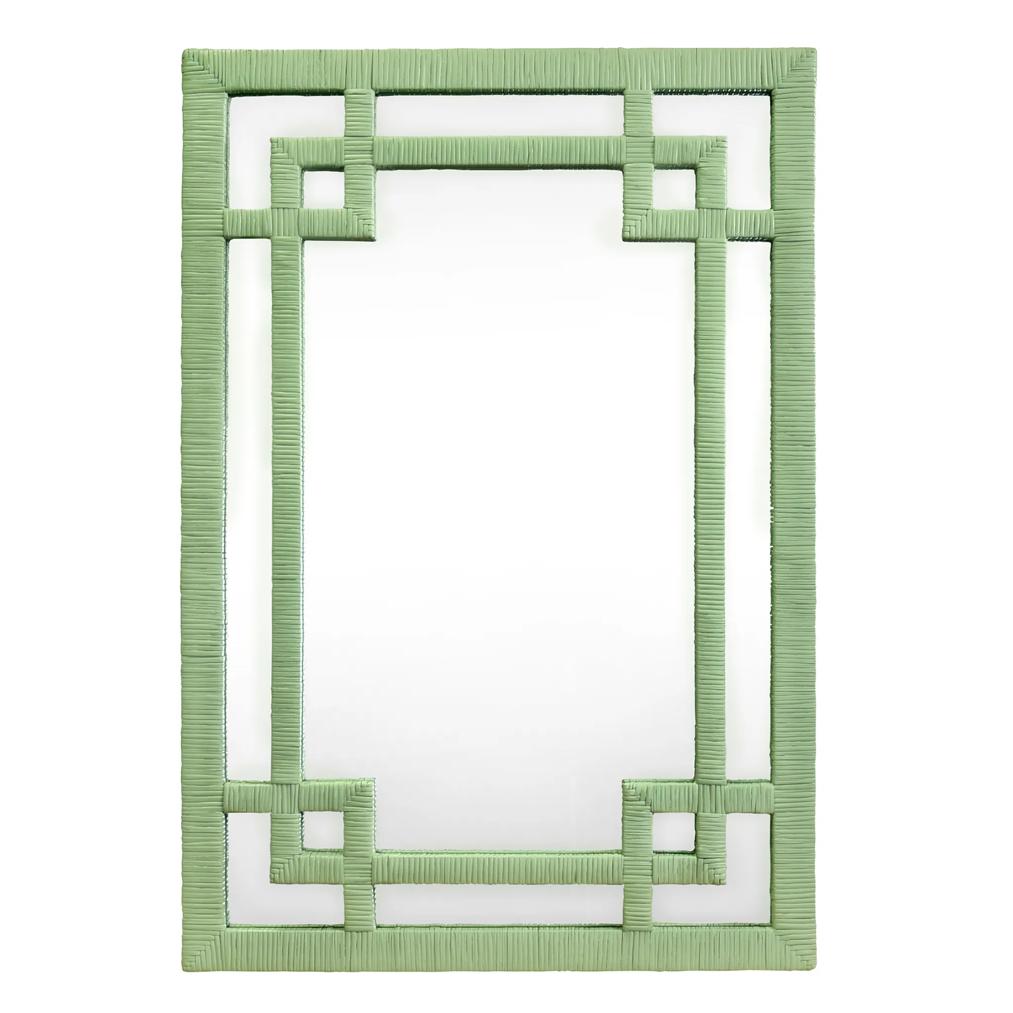 Geneva Greek Key Design Mirror - Available in Two Finishes