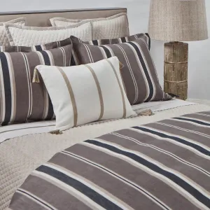 Gentlemens' Stripe Duvet Set luxury bedding, duvet cover