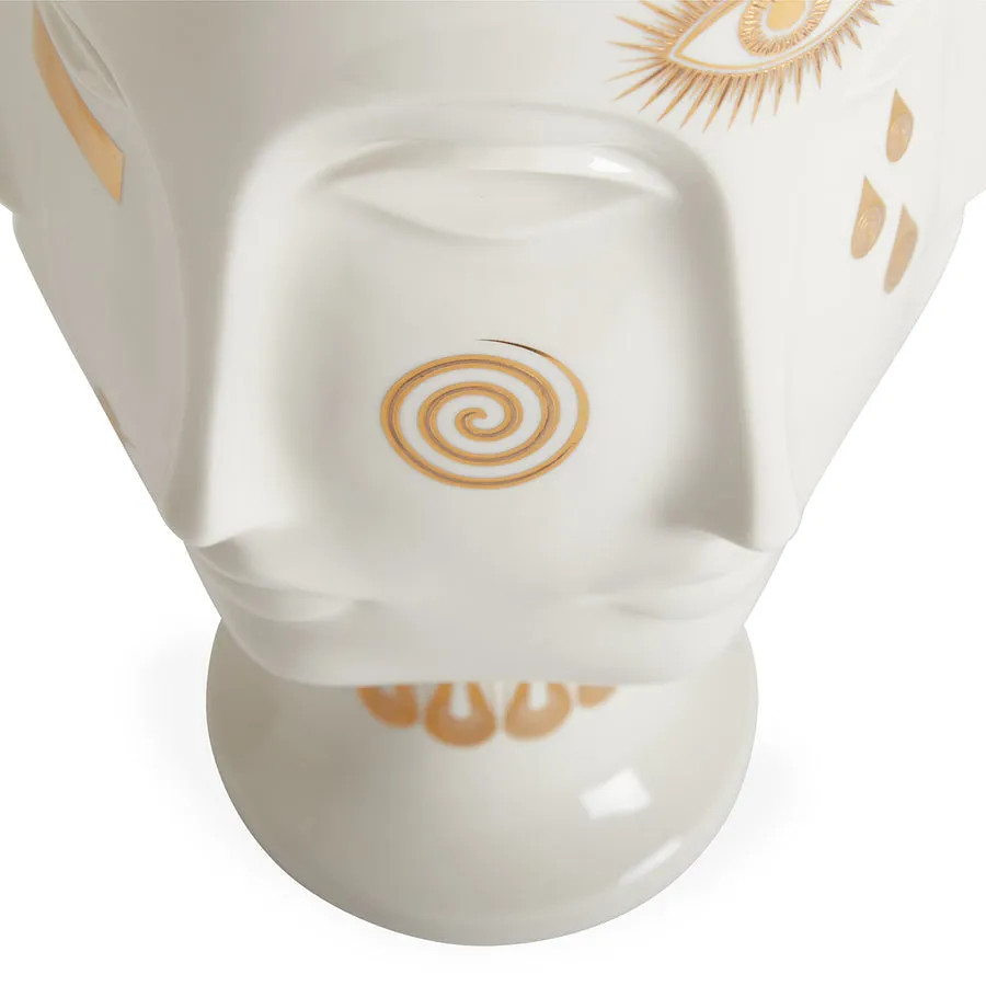 Gilded Porcelain Face Urn | Jonathan Adler Dora Maar