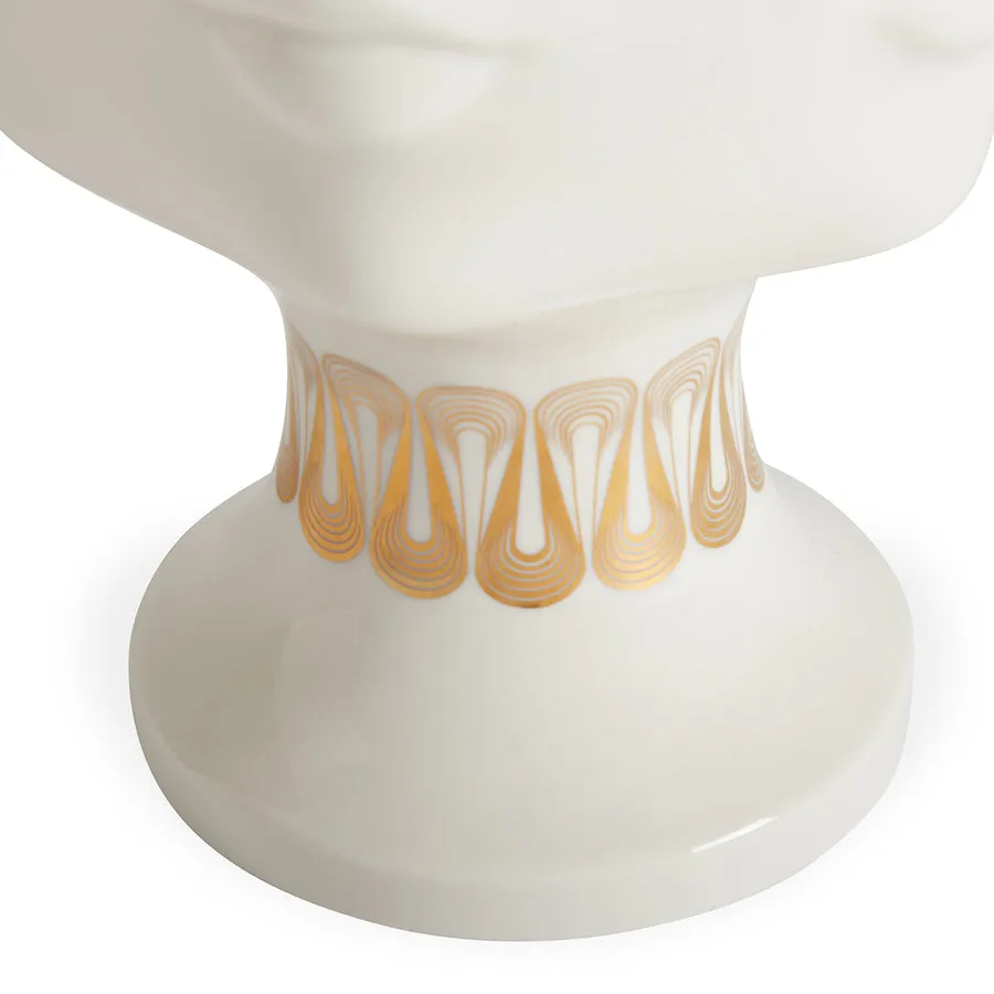 Gilded Porcelain Face Urn | Jonathan Adler Dora Maar