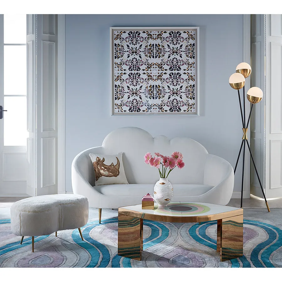 Gilded Porcelain Round Vase | Jonathan Adler Gala